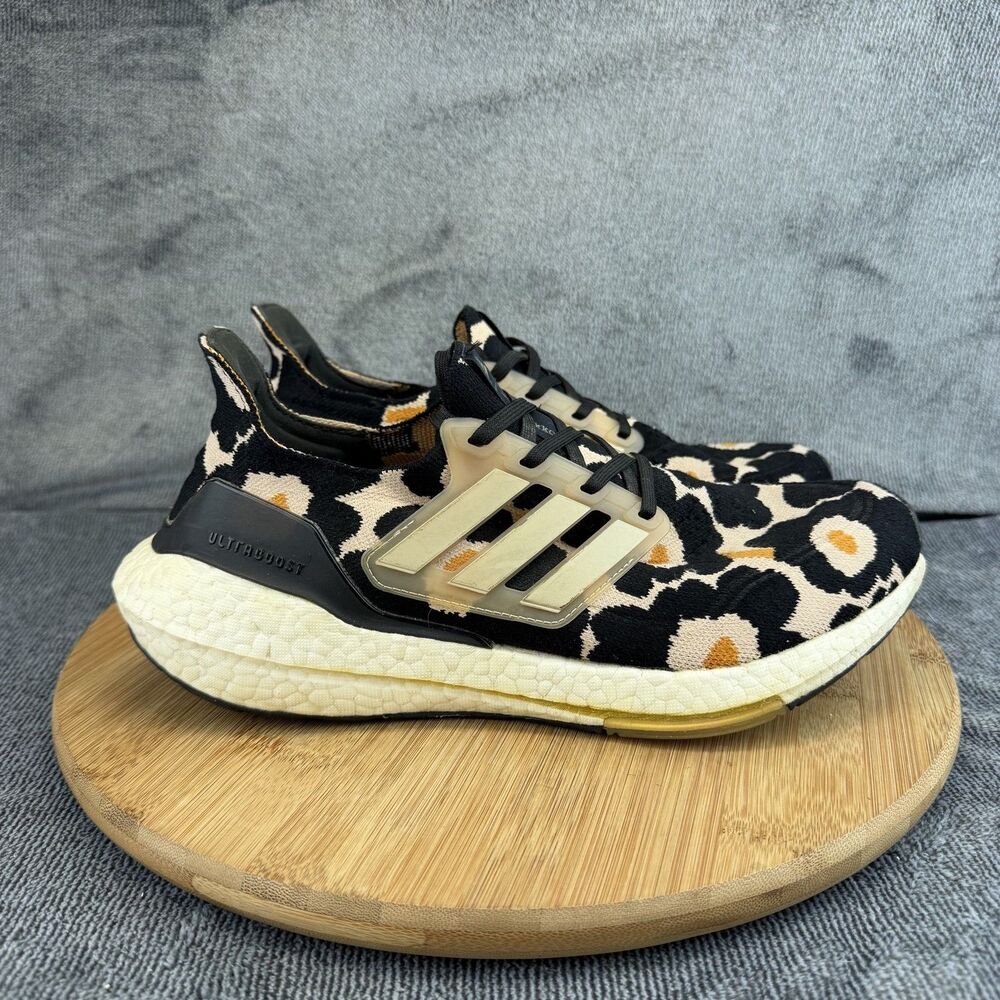 Adidas Ultraboost 21 Shoes Womens Size 9 Multi Floral Running Sneakers H01087